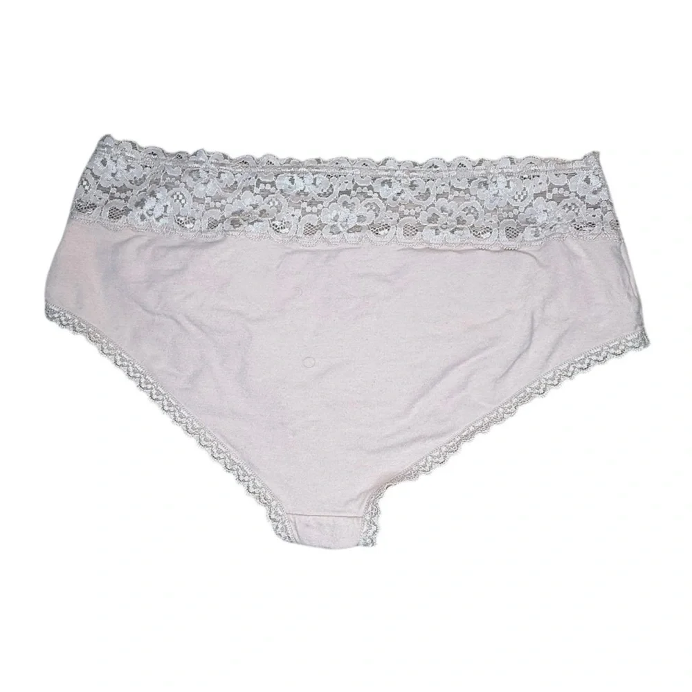 Torrid Cotton Mid-Rise Lace Trim Hipster Set of 3 Pair of Panties - Picture 7 of 8